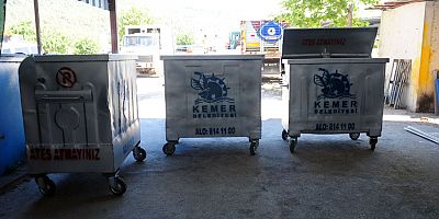 Eski çöp konteynerleri ekonomiye kazandırılıyor