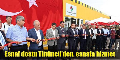 Esnaf dostu Tütüncü’den, esnafa hizmet