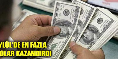 Eylül'de en fazla Dolar kazandırdı