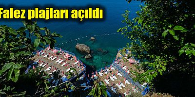Falez plajları açıldı