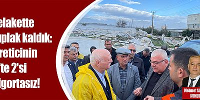 Felakette çıplak kaldık: Üreticinin 3'te 2'si sigortasız!