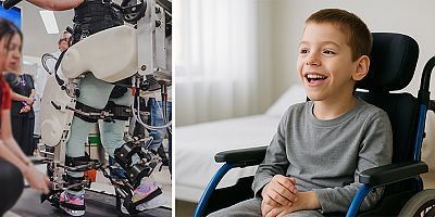 Felçlileri yürüten robotlar serebral palsili çocuklara umut oldu 