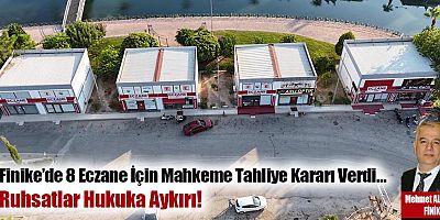 Finike’de 8 Eczane İçin Mahkeme Tahliye Kararı Verdi…