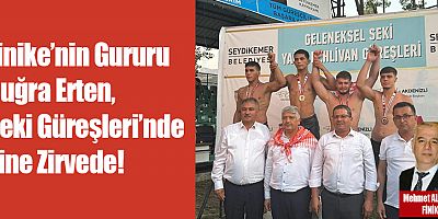 Finike’nin Gururu Buğra Erten, Seki Güreşleri’nde Yine Zirvede!