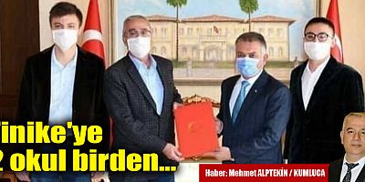 Finike'ye 2 Okul Birden!