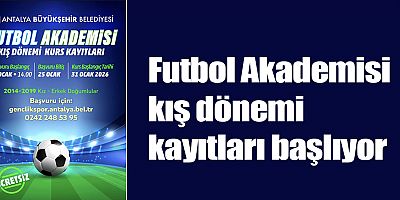 Futbol Akademisi kış dönemi kayıtları başlıyor