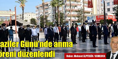 Gaziler Günü'nde anma töreni düzenlendi