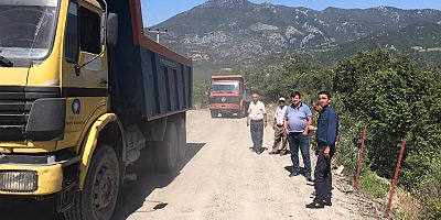 Gazipaşa’da yayla yollarına bakım