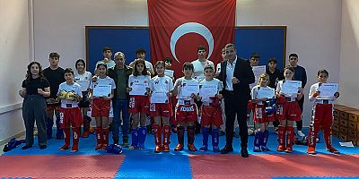 Geleceğin Kick Boks sporcuları kuşak atladı