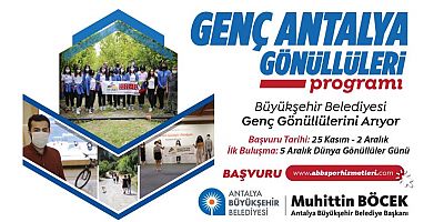 Genç Antalya Gönüllüleri başvuruları başladı
