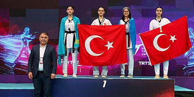 Genç kızlardan 1 altın, 4 gümüş, 14 bronz madalya