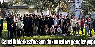 Gençlik Merkezine son dokunuşları gençler yaptı