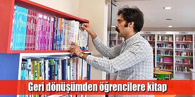 Geri dönüşümden öğrencilere kitap