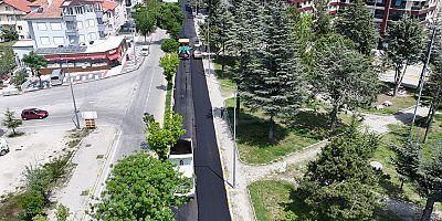 Gölcük Caddesi asfaltlanıyor