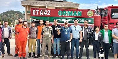 Gönüllü itfaiyecilere yangın eğitimi verildi