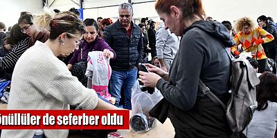 Gönüllüler de seferber oldu