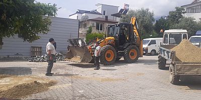 Göynük Mahallesi’nde yol çalışmaları devam ediyor