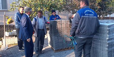 Göynük Mahallesi’nde yol ve kaldırım çalışmaları devam ediyor
