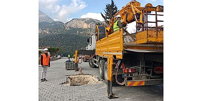 Göynük Mahallesi’nde yol yapım çalışması