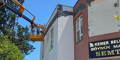 Göynük Mahallesi Semt Evi’nde onarım çalışmaları