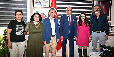 Göynük Ortaokul Müdüründen Başkan Topaloğlu’na ziyaret 