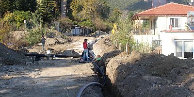 Göynük ve Kuzdere’de içme suyu hattı çalışması