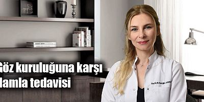 Göz kuruluğuna karşı damla tedavisi