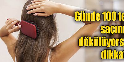 Günde 100 tel saçınız dökülüyorsa dikkat!