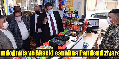 Gündoğmuş ve Akseki esnafına Pandemi ziyareti