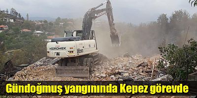 Gündoğmuş yangınında Kepez görevde