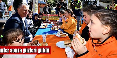 Günler sonra yüzleri güldü