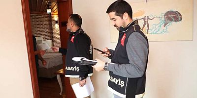 Günübirlik kiralanan evlerin denetimi yapıldı