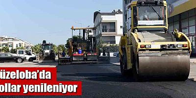 Güzeloba’da yollar yenileniyor