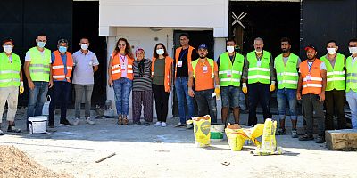 Hafif hasarlı binalar Nef Vakfı-İhtiyaç Haritası ve Belediye işbirliğiyle onarılıyor