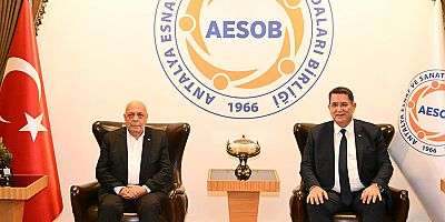 HAK-İŞ Konfederasyonu Genel Başkanı Mahmut Arslan AESOB'da