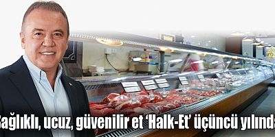 Halk Et Satış Mağazalarında 3 yılda 1 milyon 84 bin 422 kg et ürünü satıldı