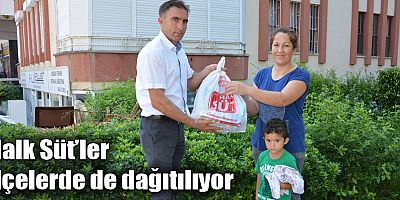 Halk Süt’ler ilçelerde de dağıtılıyor