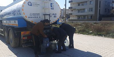 Hatay'da şebekeye su verildi