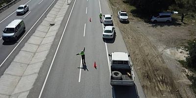 Havadan ve Karadan Özel Trafik Denetimleri Devam Ediyor