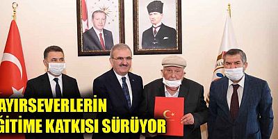 Hayırseverlerin eğitime katkısı sürüyor