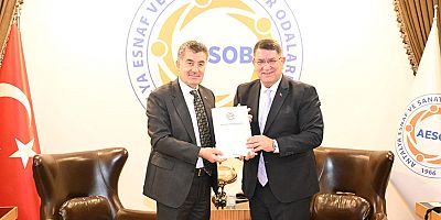 Hazine ve Maliye Bakan Yardımcısı Abdullah Erdem Cantimur'dan AESOB ziyareti