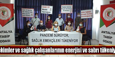 Hekimler ve sağlık çalışanlarının enerjisi ve sabrı tükeniyor