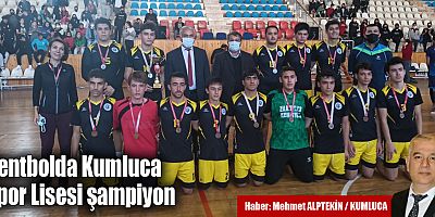 Hentbolda Kumluca Spor Lisesi şampiyon