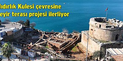 Hıdırlık Kulesi çevresine seyir terası projesi ilerliyor