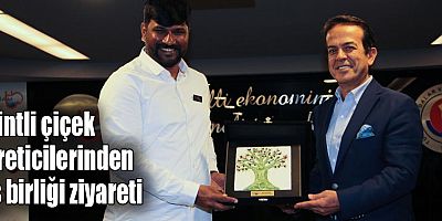 Hintli çiçek üreticilerinden iş birliği ziyareti