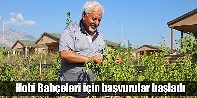 Hobi Bahçeleri için başvurular başladı