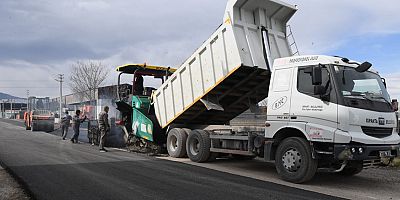 Hurdacılar bölgesi yolu asfaltlanıyor