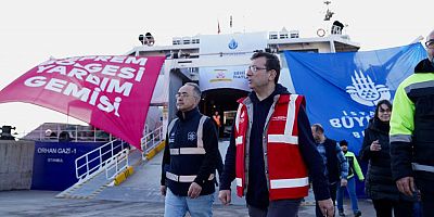 İBB'nin iki gemisi Hatay'da göreve başladı