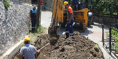 İbradı’da yağmur suyu çalışması