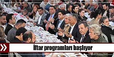 İftar programları başlıyor